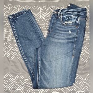 Good American Good Leg High Waisted Cropped Skinny Jeans Size 0/25